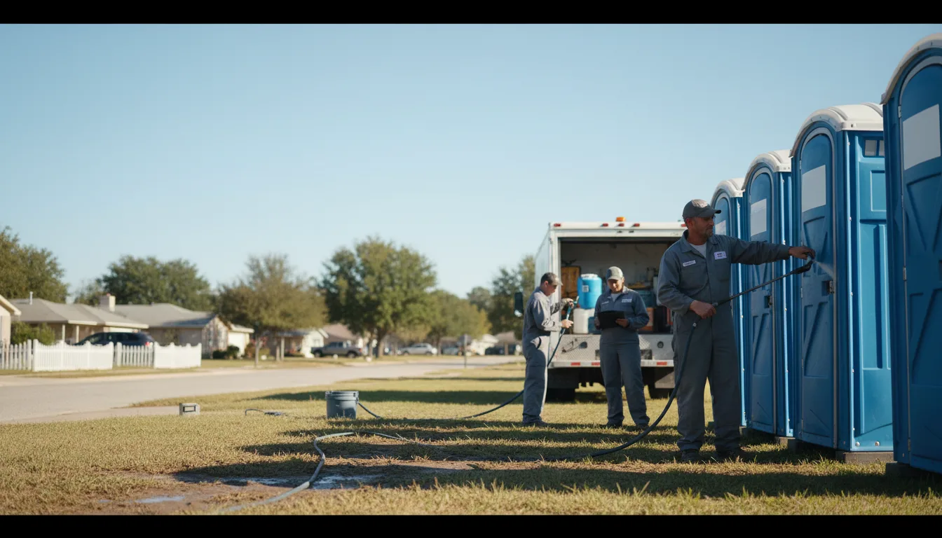 Long-Term Portable Toilet Rental in Clive, IA near me